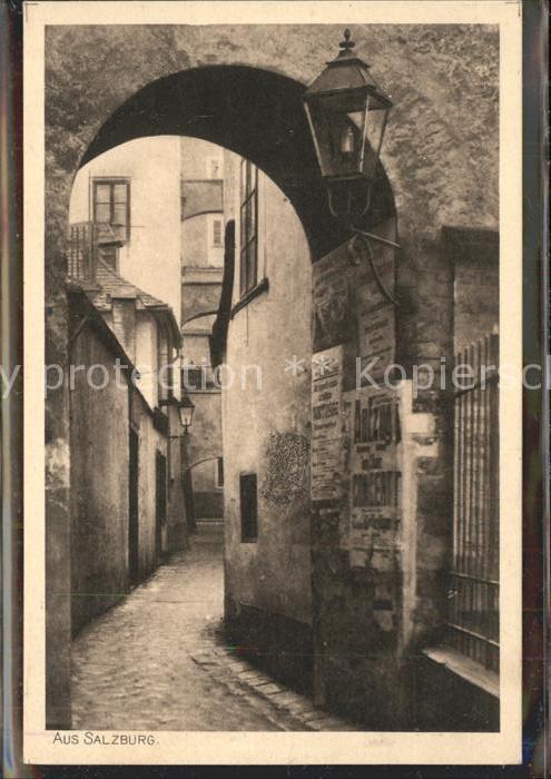 Salzburg Oesterreich Altstadt Gaesschen