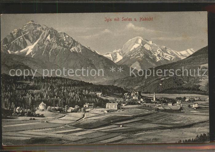 Igls Tirol mit Serles und Habicht