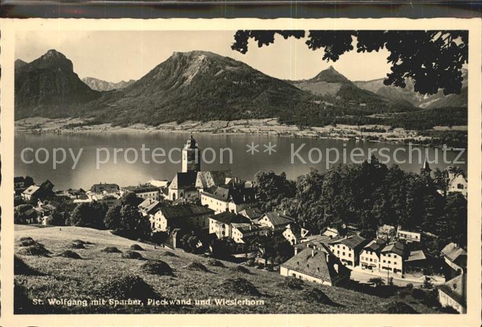 St Wolfgang Wolfgangsee mit Sparber Spieckwand und Wieslerhorn