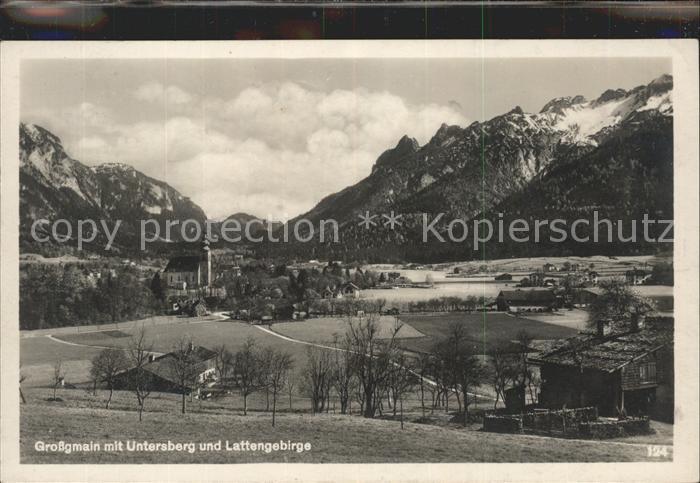 Grossgmain mit Untersberg und Lattengebirge