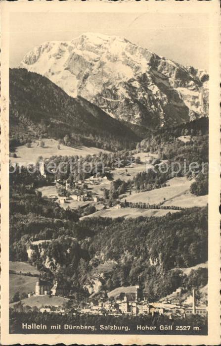 Hallein mit Duernberg und Hoher Goell