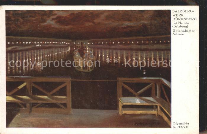 Duerrnberg Hallein Salzbergwerk Unterirdischer Salzsee