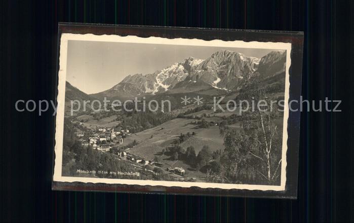 Muehlbach Hochkoenig Panorama