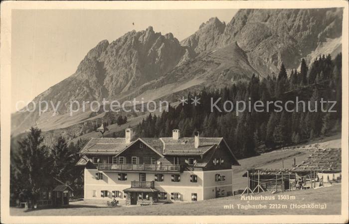 Muehlbach Hochkoenig Artushaus mit Taghaube