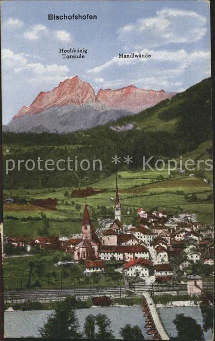 Bischofshofen mit Hochkönig Torsäule Mandlwände