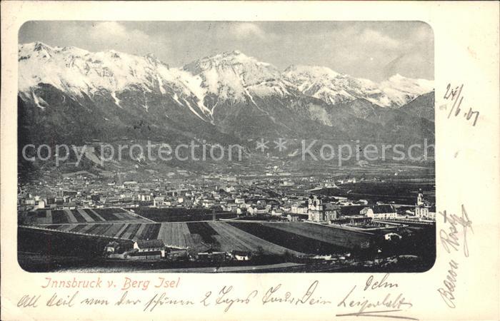 Innsbruck Panorama von Berg Isel