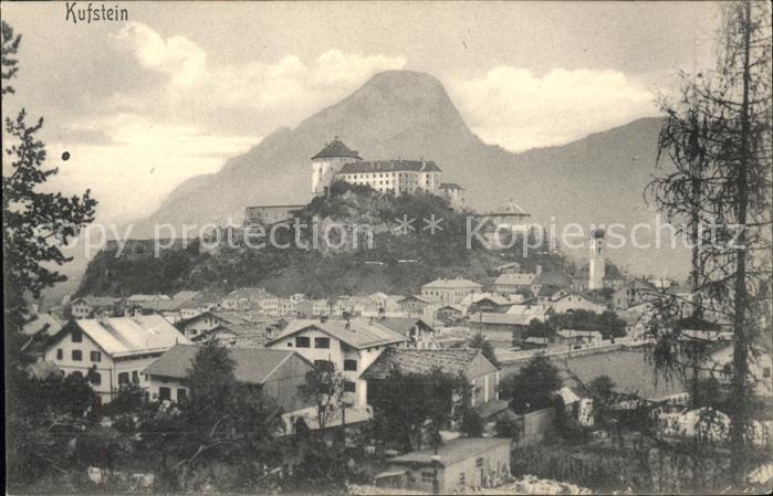 Kufstein Tirol Panorama mit Burg