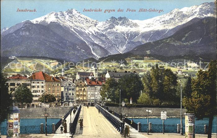 Innsbruck Innbruecke Frau Hitt-Gebirge