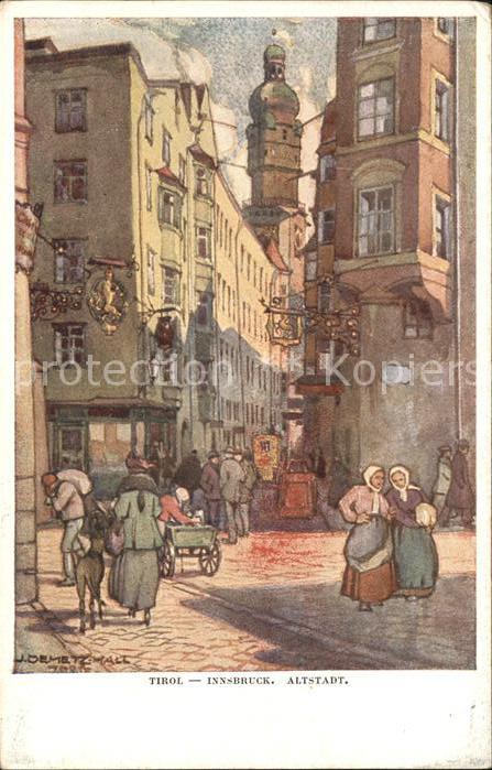 Innsbruck Altstadt Kuenstlerkarte