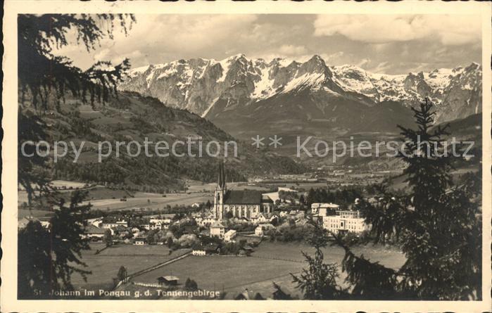 St Johann Pongau Salzburg Panorama mit Tennengebirg