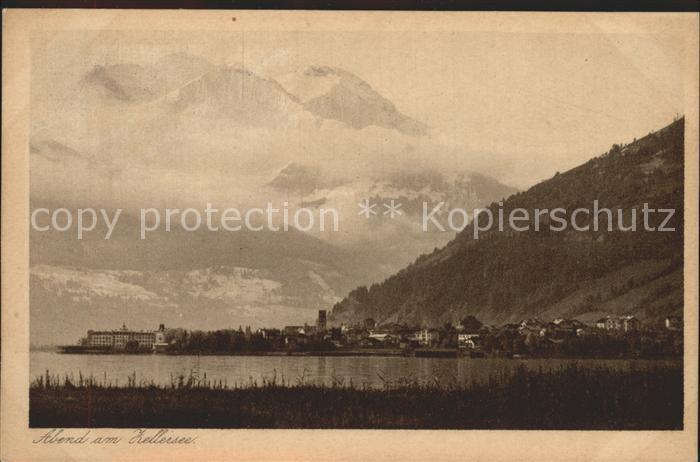 Zell See Panorama mit See Imbachhorn und Hochtenn