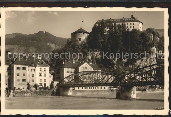 Kufstein Tirol Panorama mit Bruecke