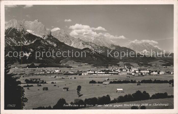 Saalfelden Steinerne Meer Panorama gegen Hochkoenig