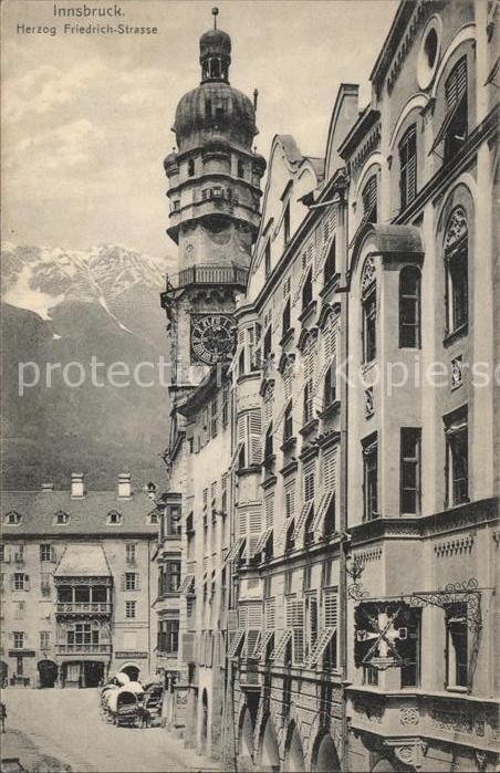 Innsbruck Herzog Friedrichstrasse Goldenes Dachl