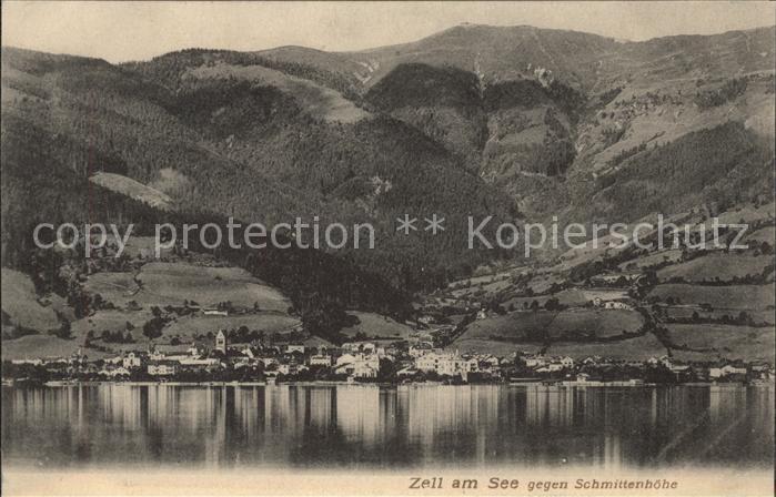 Zell See Panorama gegen Schmitenhoehe
