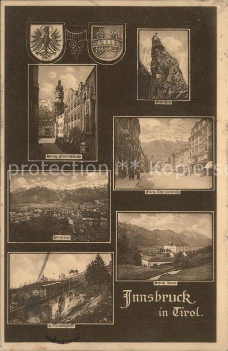 Innsbruck Marie Theresienstrasse Herzog Friedrichstrasse Bergbahn