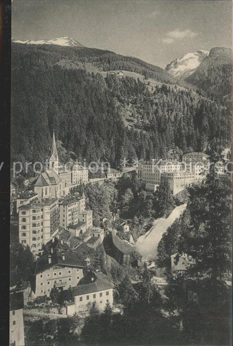 Bad Gastein Panorama mit Wasserfall