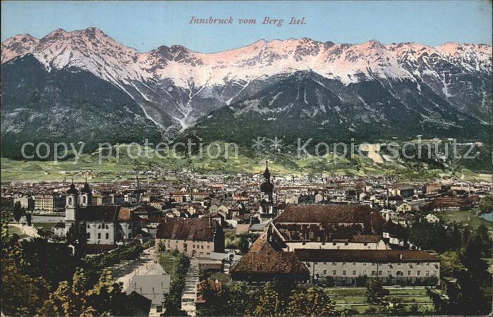 Innsbruck Panorama vom Berg Isel