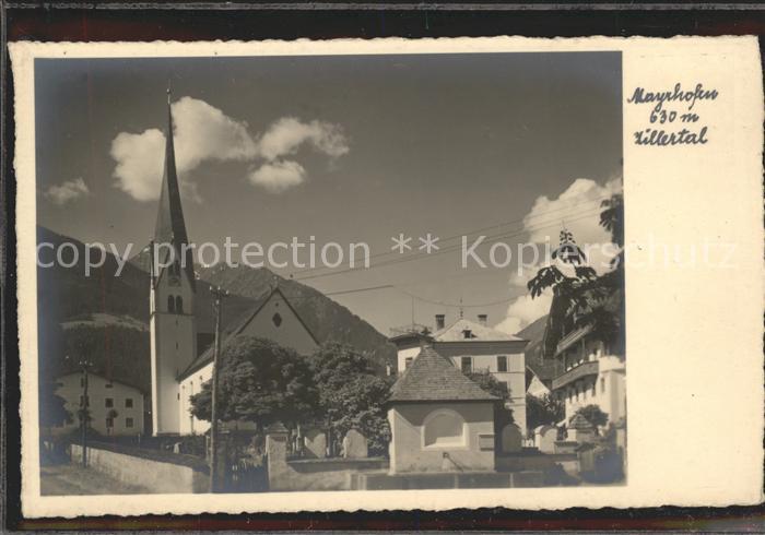 Mayrhofen Zillertal Panorama mit Kirche
