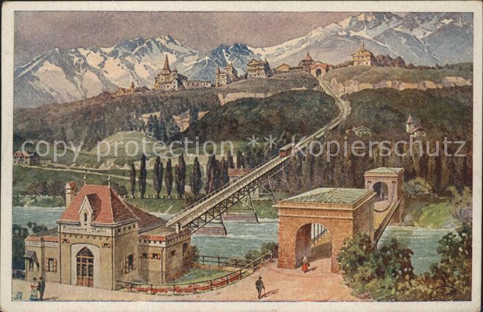 Innsbruck Hungerburgbahn Künstlerkarte