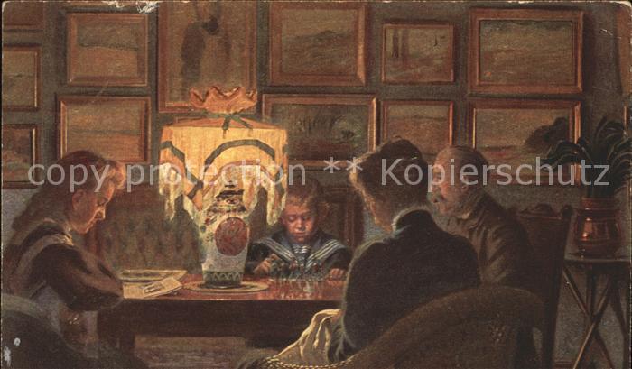 Kuenstlerkarte F. Kraul Trautes Heim Nr. 2921 Spielzeu