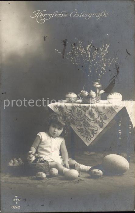Verlag WS SB Nr. 68572 Ostern Kind Ostereier