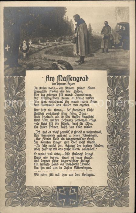 Wilhelm II Lied Am Massengrab Johannes Bujara