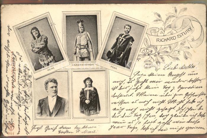 Schauspieler Richard Stury Heinz Kaiser Konradin Pos