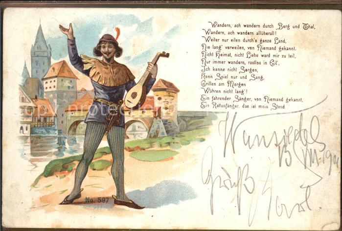 Mandoline Wanderer Gedicht