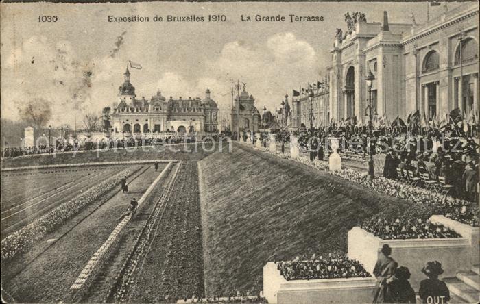 Exposition Bruxelles 1910 La Grande Terrasse