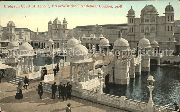 Exhibition Franco-British London 1908 Bridge in Court of Honour