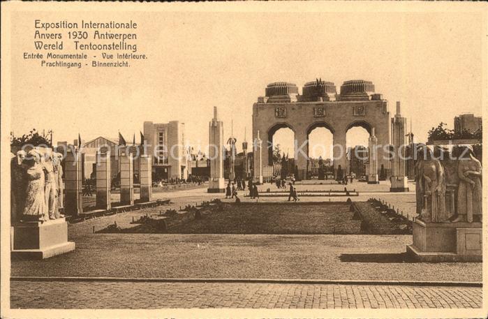 Exposition Internationale Antwerpen 1930 Entree Monumentale