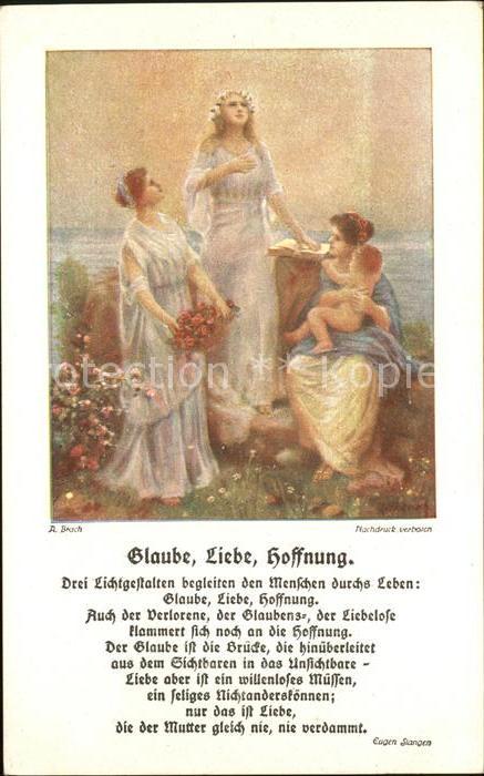 Gedicht auf AK Frauen Kind Blumen