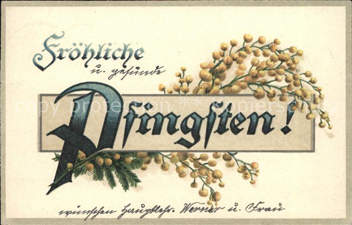 Pfingsten Pentecost Pentecote