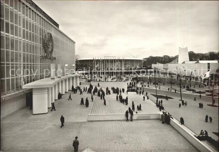 Exposition Universelle Bruxelles 1958 Pavillon des U.S.A. U.S.S.R. Vatican