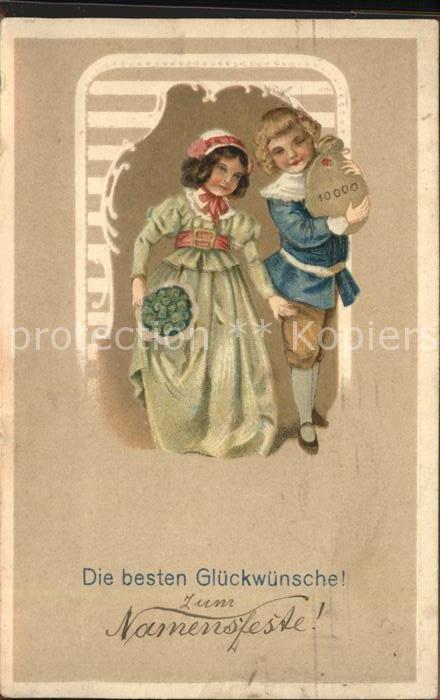 Namenstag Namenskarte Glückwunsch Kinder Feldpost