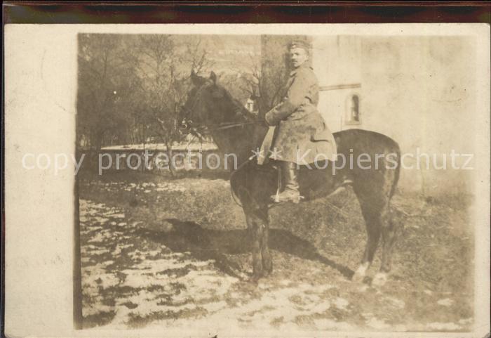 Kavallerie Jaeger zu Pferde WK1 Pferd Soldat K. 2. Chevauleger Regiment