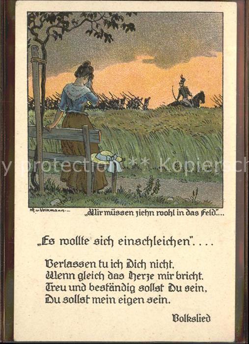Liederkarte Wir müssen ziehn wohl in das Feld Künst