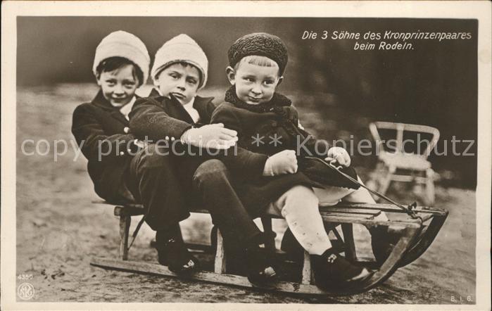 Adel Preussen Schlitten Rodeln