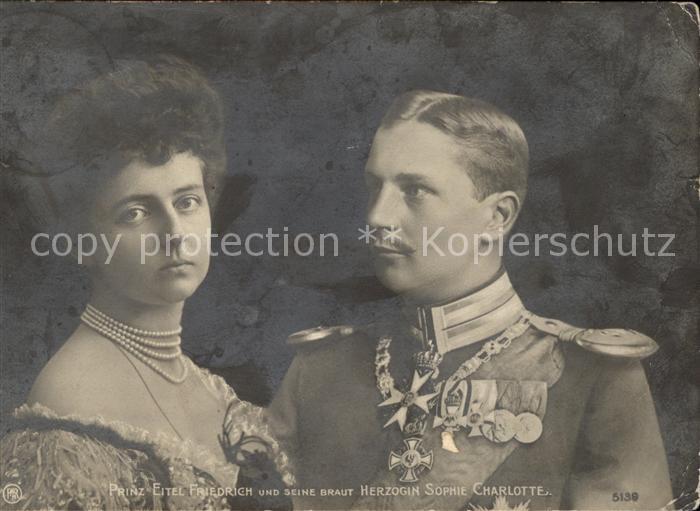 Adel Preussen Prinz Eitel Friedrich Herzogin Sophie C