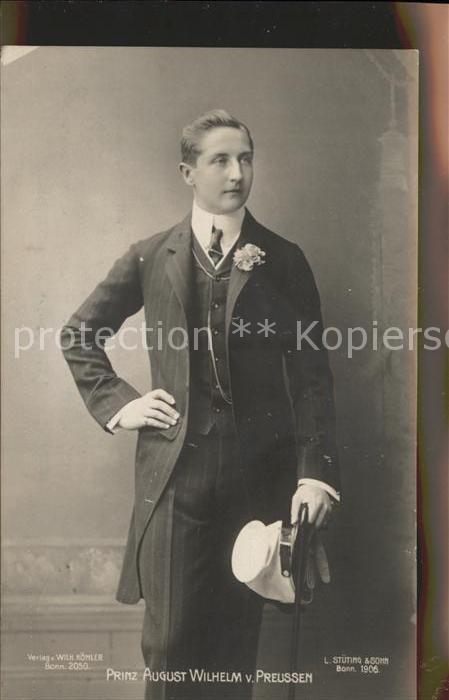 Adel Preussen Prinz August Wilhelm