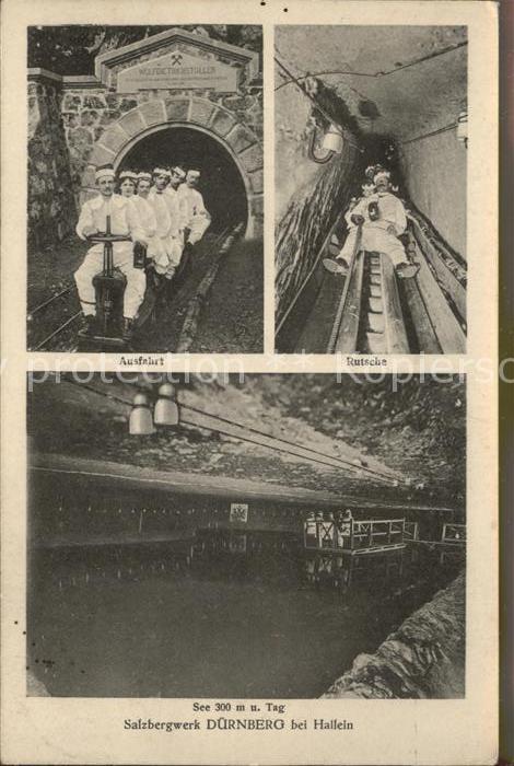 Salzbergwerk Dürnberg bei Hallein Rutschbahn Bergbah