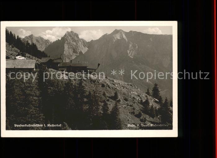 Vorderkaiserfelden Bergh?tten im Kaisertal Kaisergebirge