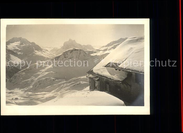 St Christoph Arlberg Ulmer Huette Berghuette Lechtaler Alpen