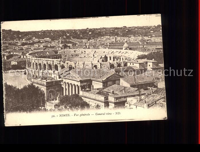 Nimes Vue generale Arenes Amphitheater