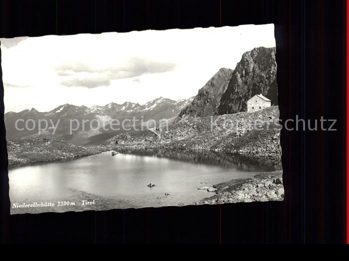 Kappl Tirol Niederelbehuette Bergsee Alpenverein Schutzhuette Verwallgruppe Alpe
