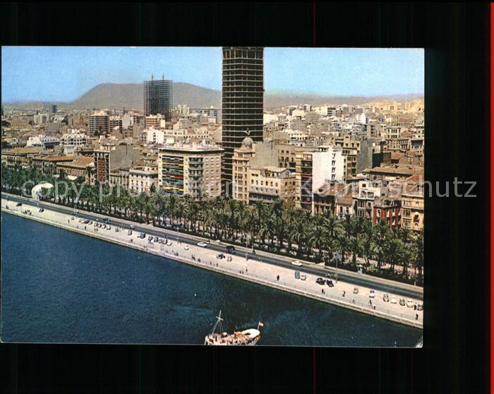 Alicante Explanada de Espana vista aerea Promenade