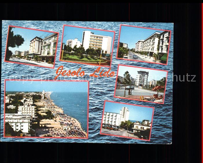 Jesolo Teilansichten Hotelanlage Strand