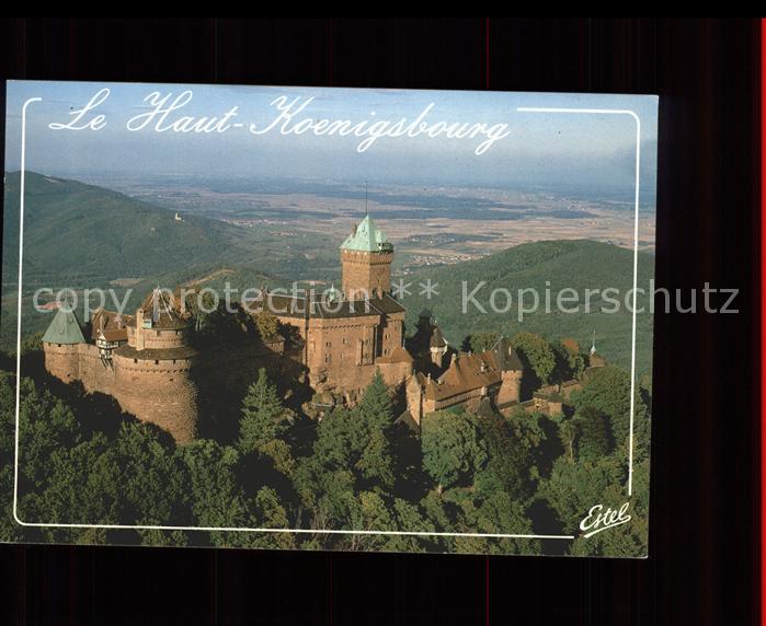Haut-Koenigsbourg Hohkoenigsburg Chateau vue aerienne