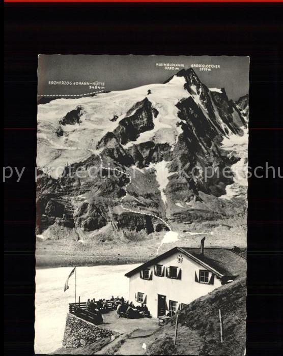 Heiligenblut Kaernten Schutzhuette Berggasthaus Grossglockner Pasterzen Kees